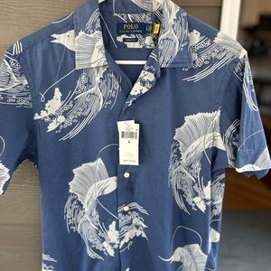 Fun!NWT Mens Ralph Lauren Button Up!